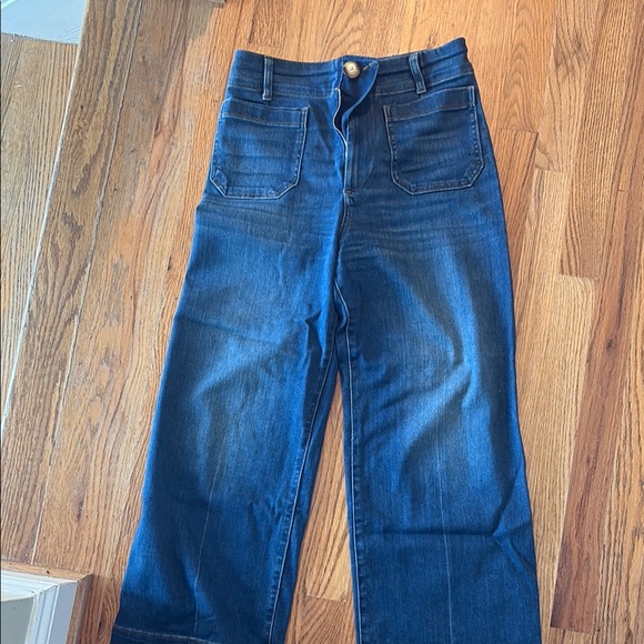 Maeve High Rise Collette cropped Blue Jeans Classic Style - Picture 2 of 4